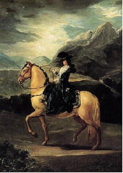 Francisco de Goya Equestrian portrait of Maria Teresa de Vallabriga France oil painting art